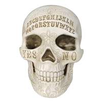Spellbound Halloween Ouija Skull, 6"