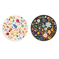 2-Pack Flower Print Coasters