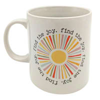 White Find The Joy Mug