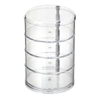 4-Tier Round Organizer with Silver Rod