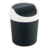 Black Lidded Trash Can, 1.5l