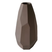 Crosby St. Brown Carved Vase, 13.5"
