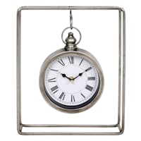 Providence Hanging Metal Wall Clock, 11.8"