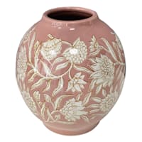 Honeybloom Floral Pink Vase, 8"