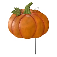 Homespun Harvest Pumpkin Yard Stake, 28"