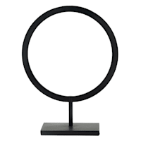 Crosby St. Black Metal Circle Decor, 13"