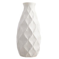 Helen White Ceramic Vase, 15"
