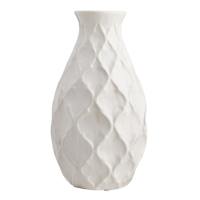 Helen White Ceramic Vase, 12"