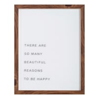 Crosby St. Glass Framed Sentiment Print Wall Sign, 11x14