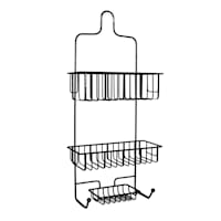 at Home Black Metal Shower Caddy, 24