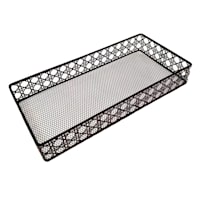 Caine Black Rectangle Vanity Tray