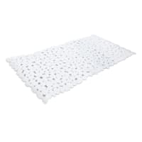 Rockie White Bath Mat, 13x28