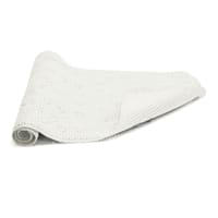 Cloud Nine White Bath Mat, 17x36