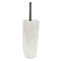 Belle White Ceramic Toilet Bowl Brush