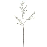 Willow Crossley White Wax Flower Spray, 30"