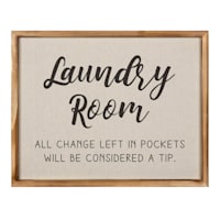 Laundry Room Wall Decor, 20x16