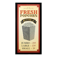 Fresh Popcorn Movie Wall Decor, 12x24