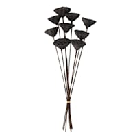 Found & Fable Black Lotus Pod Bunch, 24"