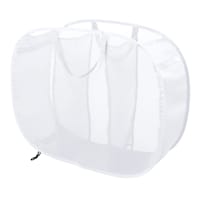 3-Compartment Sanitized Mesh Pop Up Laundry Sorter Hamper with Handles