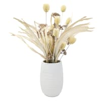 Honeybloom Dried Arrangement in White Vessel, 16"