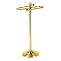 Clayton Fingertip Towel Stand, Shiny Gold