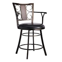 Providence Naomi Counter Stool, Brown