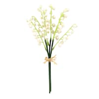 Willow Crossley White Lily of The Valley Floral Bundle, 10"