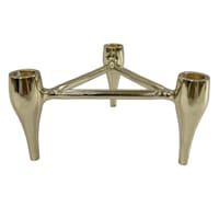 Crosby St. Gold 3-Tier Tapered Candle Holder, 4"