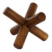 Crosby St. Wooden Sphere Decor, 6.25"