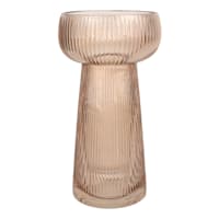 Willow Crossley Bubble Ribbed Glass Vase, 8"
