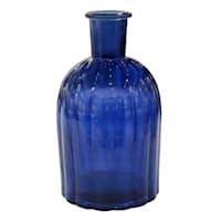 Providence Blue Glass Vase, 8"