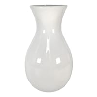 Providence White Ceramic Vase, 6"
