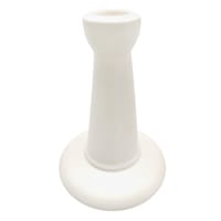 Honeybloom White Porcelain Candle Holder, 5"