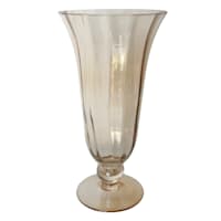 Willow Crossley Brown Glass Vase, 10"