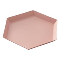 Pink Metal Tray, 8"