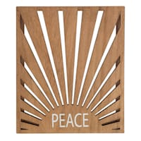 Peace Wood Sign, 9"
