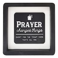 Prayer Wood Block Sign, 6"
