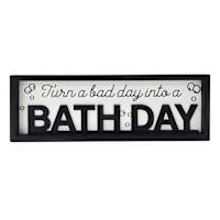 Bath Day Plaque, 12x4