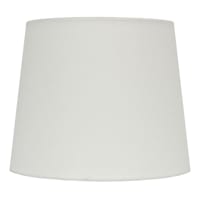 White Tapered Drum Small Table Lamp Shade, 9x12x9