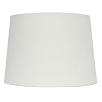 White Tapered Drum Lamp Shade, 10x14