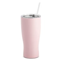 Pink Tumbler with Straw, 30oz
