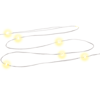 White Silver Wire String Lights