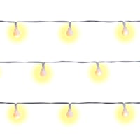 White Frosted Globe String Lights