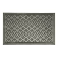Light Grey Textured Rubber Doormat, 24x36