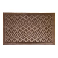 Brown Textured Rubber Doormat, 24x36