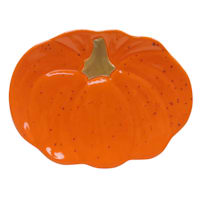 Pumpkin Shaped Ceramic Salad Plate