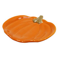 Pumpkin Shaped Ceramic Spoon Rest