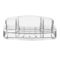 Shell 9-Compartment Cosmetic Organizer, Clear
