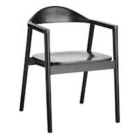 Crosby St. Bishop Dining Chair, Black