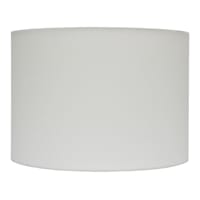 White Drum Medium Table Lamp Shade, 14x14x10
